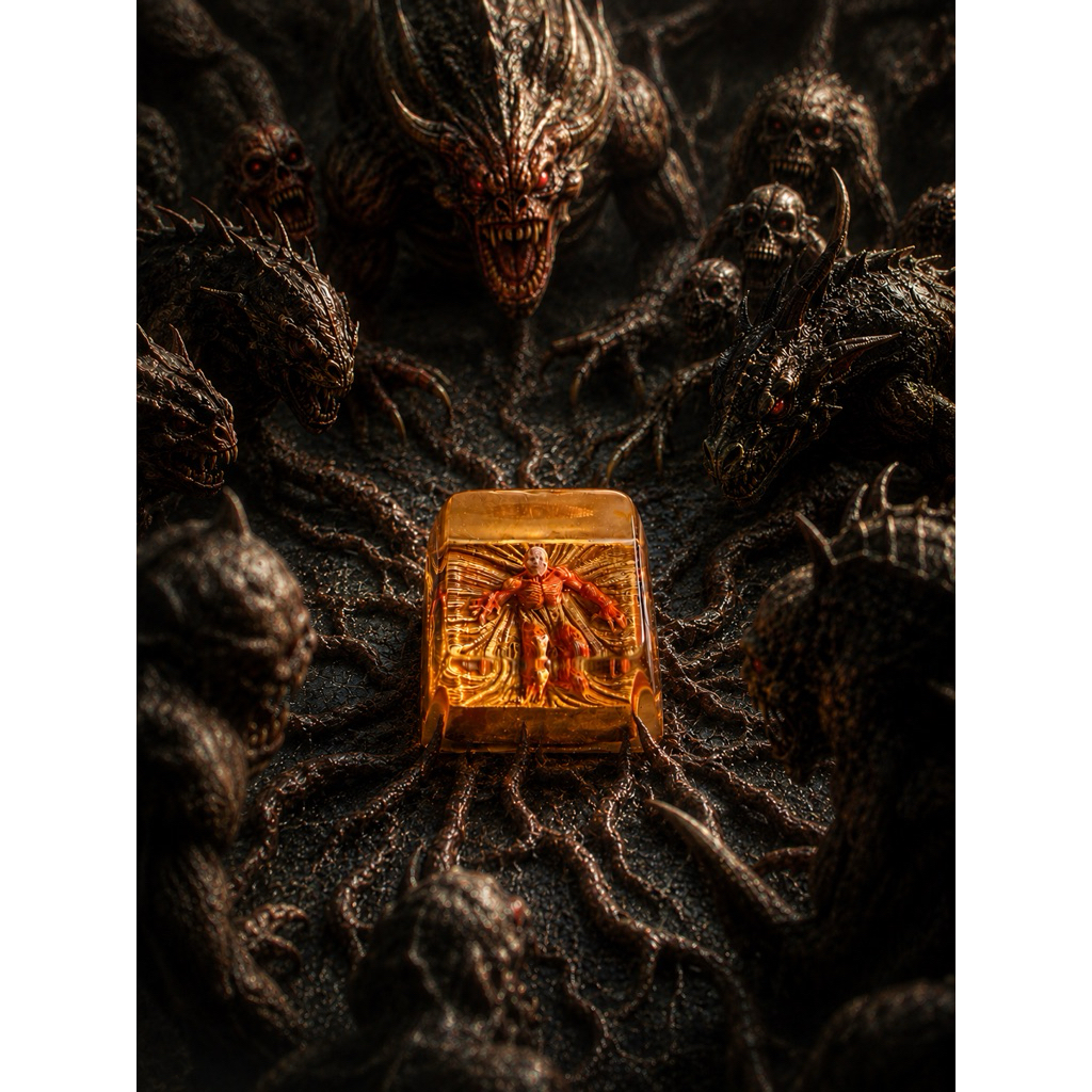 Artisan Keycap Resin Handmade Trong Suốt - Keycap Custom Cho Bàn Phím Cơ Cherry MX