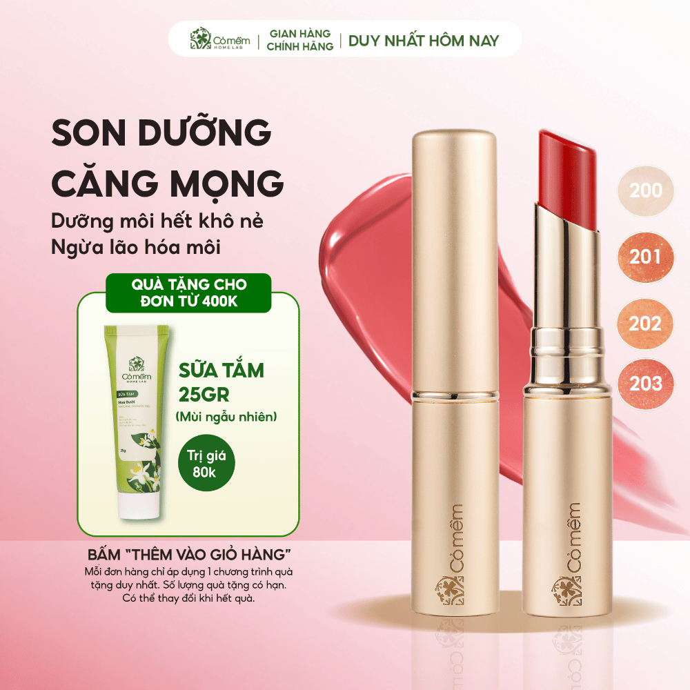 Son Dưỡng Môi Nhiên Cỏ Mềm Chứa Maxilip Giúp Dưỡng Ẩm Mềm Mịn Ngăn Ngừa Lão Hóa Môi 3g