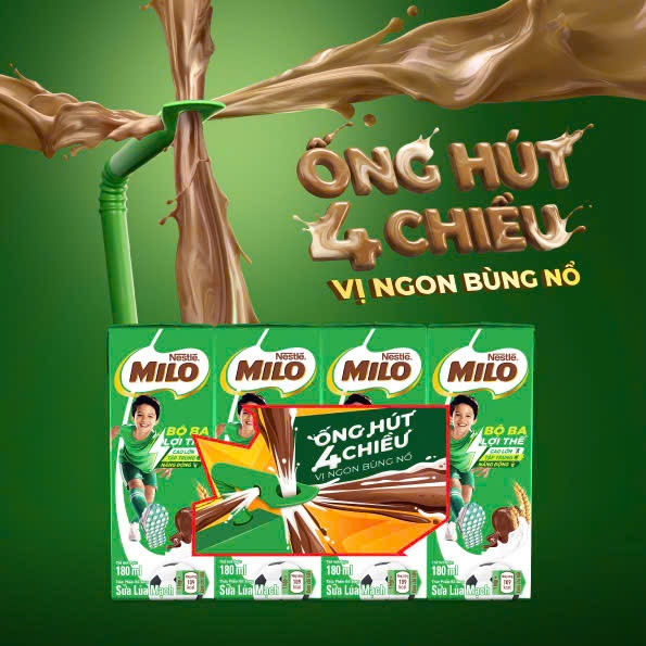 Thùng sữa lúa mạch Nestlé Milo 110ml và 180ml (24hộp/1thùng)
