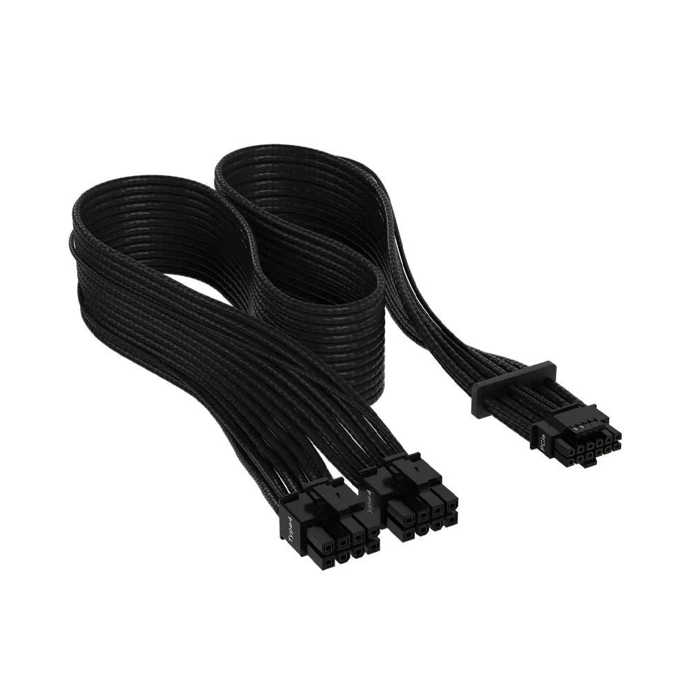 Corsair Dây Cáp Nguồn Premium 12+4pin PCIe Gen 5 12VHPWR 600W Type 4 Đen CP-8920331 Bọc Riêng Lẻ An 