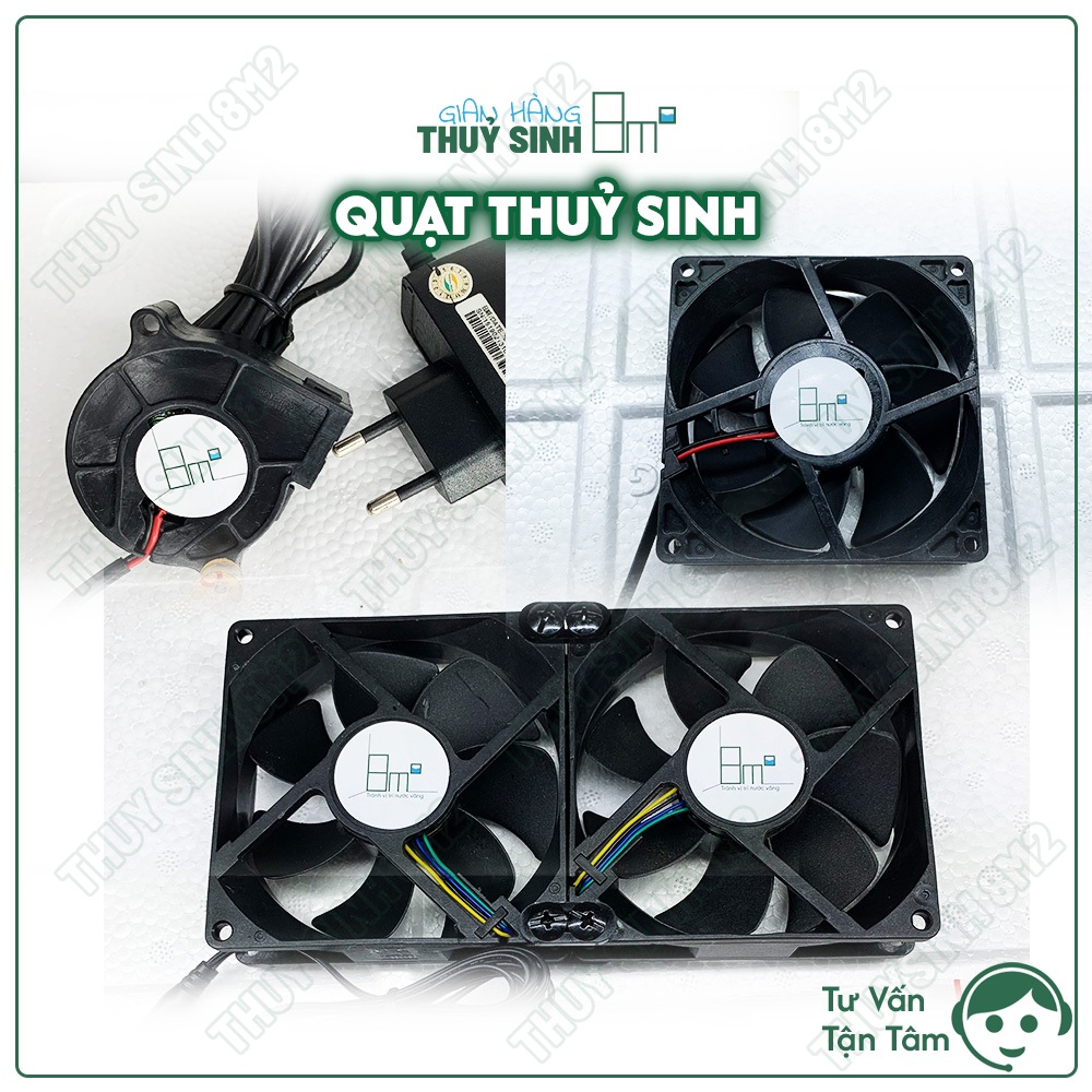 Quạt Thuỷ Sinh, Quạt Sò Làm Mát Hồ Thuỷ Sinh, Hồ Cá Tép Cảnh | Giảm Nhiệt Độ Nước Rất Tốt | 8m2