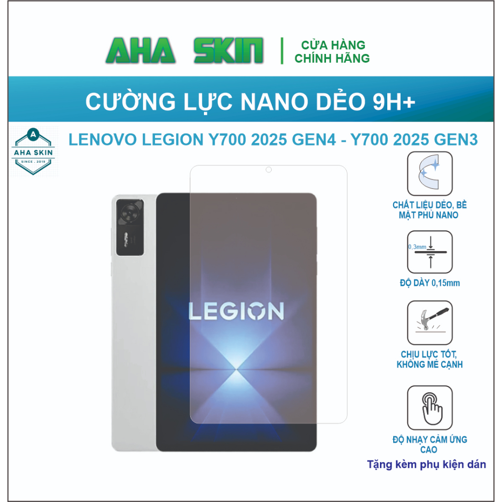 Cường lực LENOVO LEGION Y700 2025 GEN3/Y700 GEN 4 Cường lực dẻo 9h+