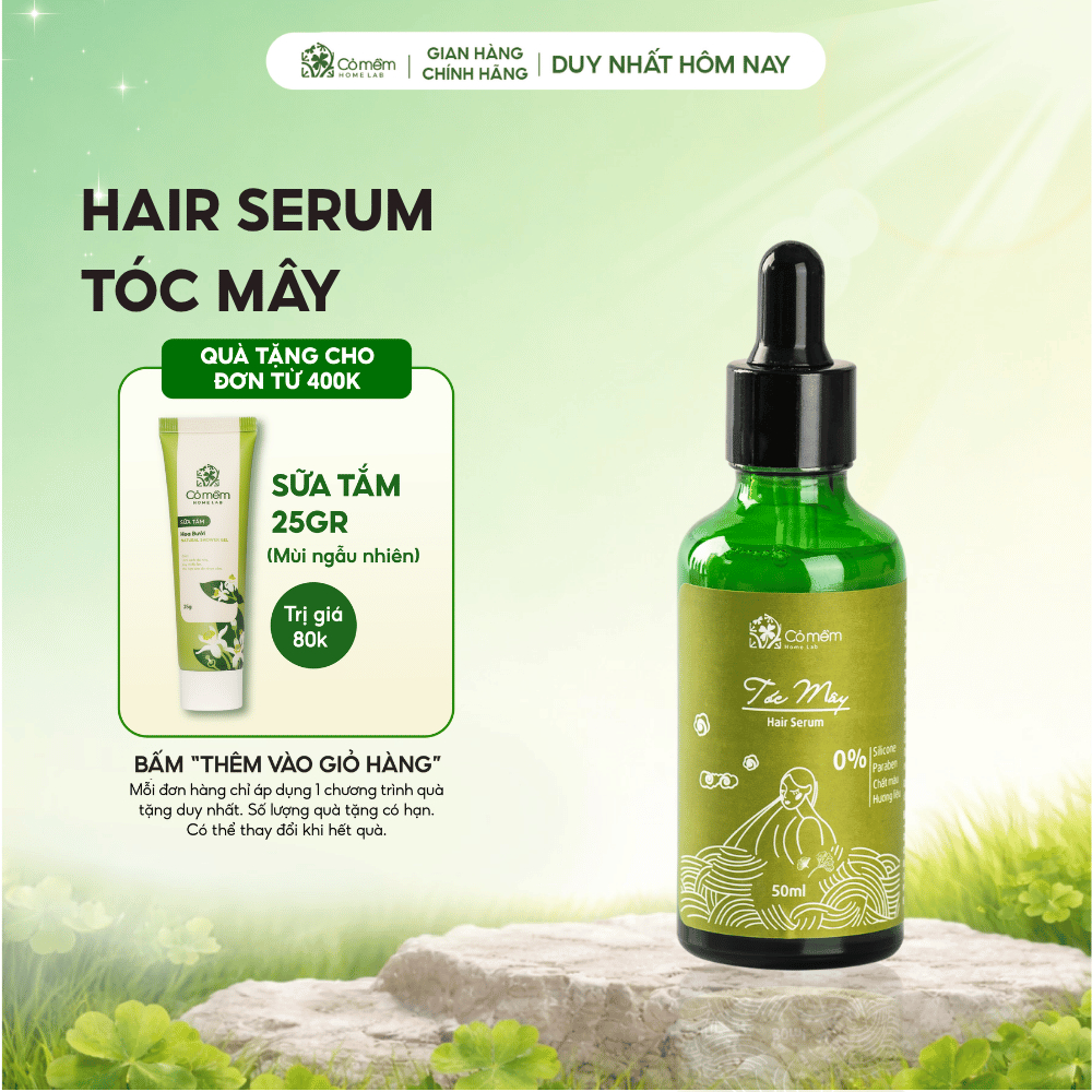 Hair Serum Tóc Mây Cao Cấp Giảm Xơ Rối Dưỡng Tóc Chắc Khỏe Cỏ Mềm 50ml