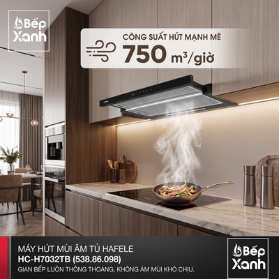 TẶNG QUÀ 300.000Đ | Máy Hút Mùi Âm Tủ Hafele HC-H7032TB (538.86.098) - Hút Siêu Khỏe, Chuẩn Đức, Bảo Hành Chính Hãng