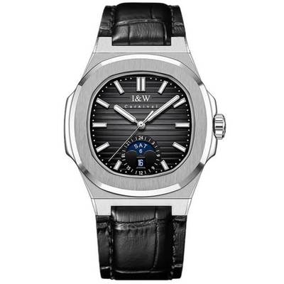 Đồng hồ nam chính hãng I&W Carnival 735G1-D3 Kính sapphire ,chống xước,Chống nước 50m,Bh 24 tháng,Máy cơ (Automatic)