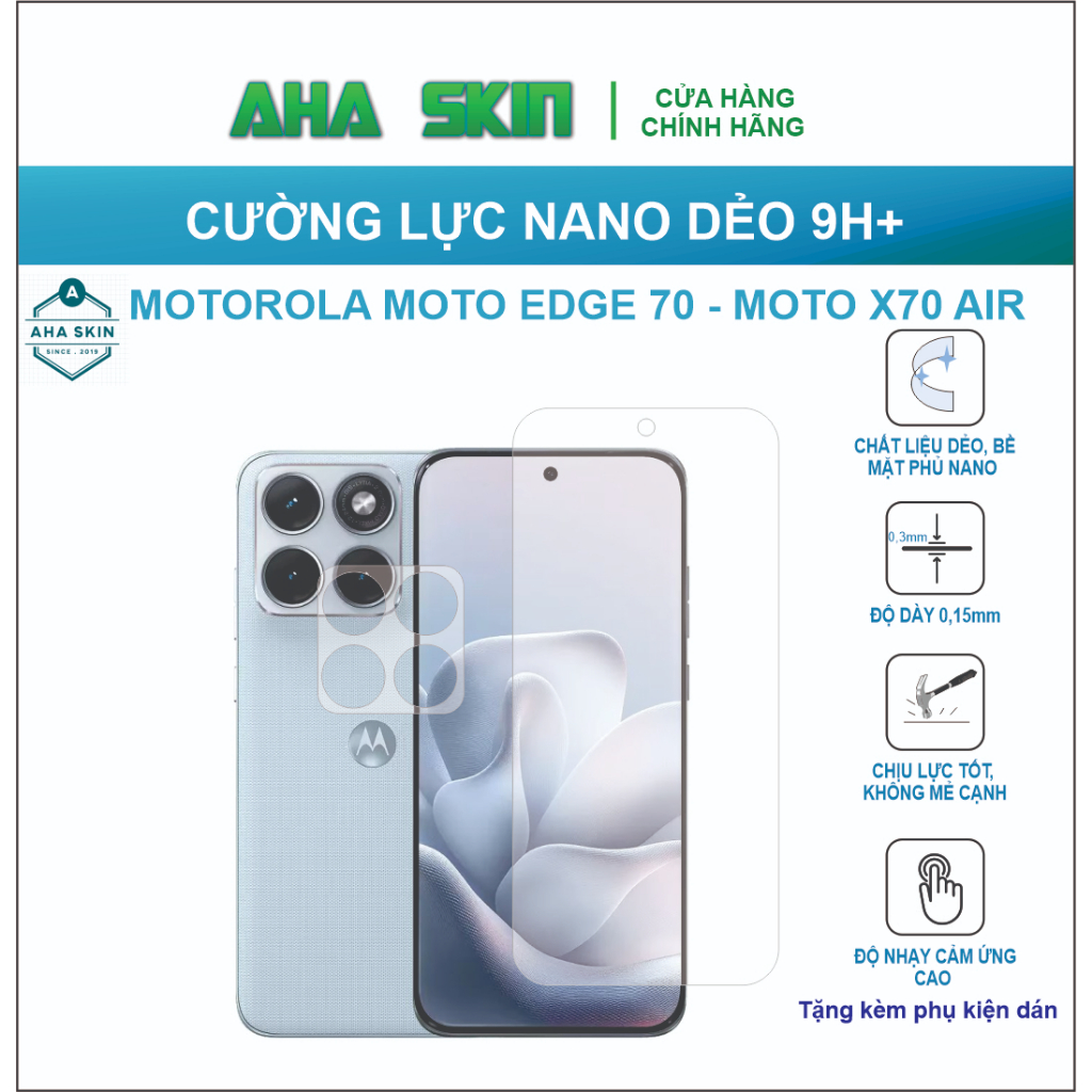 Cường lực MOTOROLA EDGE 70/ MOTOROLA EDGE X70 AIR/ MOTOROLA EDGE +2022 Cường lực dẻo 9h+