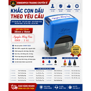 Khắc dấu tên Shiny S222 làm con dấu tên theo yêu cầu