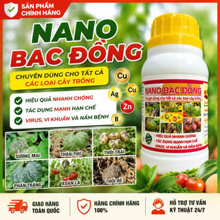nano bạc đồng lọ 100ml Hỗ trợ bảo vệ cây trồng, tăng sức đề kháng