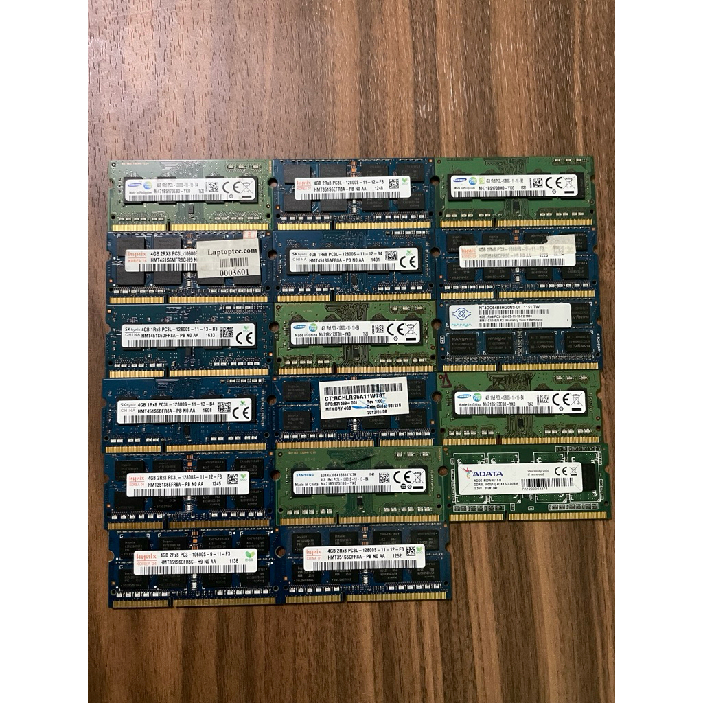RAM Laptop DDR3 DDR3L 4GB 8GB 16GB Bus 1333/1600  Samsung SK Hynix Adata