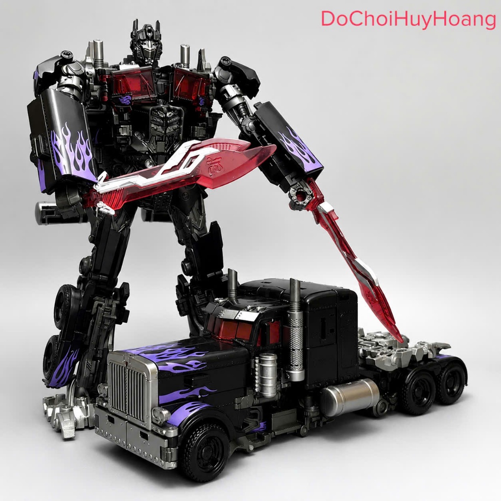 Mô hình robot Optimus tím cao 18cm 1022B
