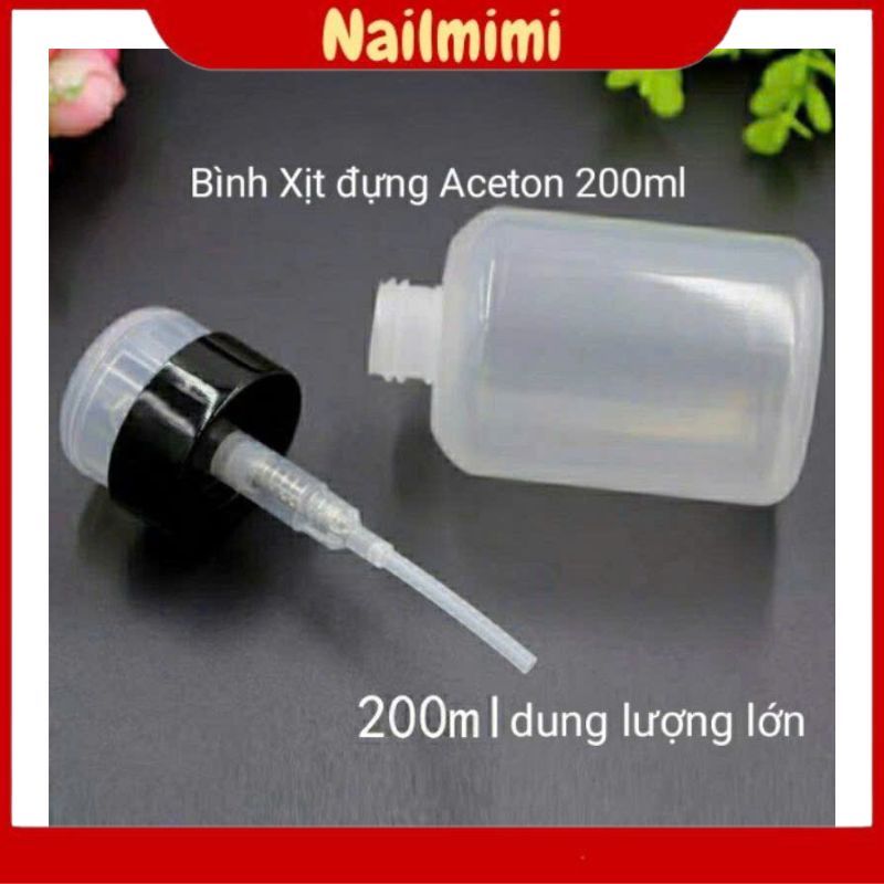 Bình nhún OPI đựng nước lau gel - Bình đựng dung dịch axeton 250ml