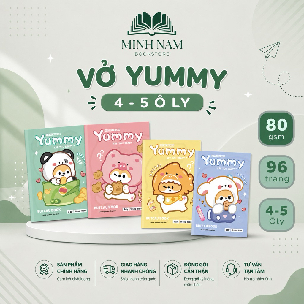 (Combo 2 Quyển) Tập Vở học sinh 96 Trang (ĐL 80gsm) Vở 4 ôly vuông bìa ngẫu nhiên
