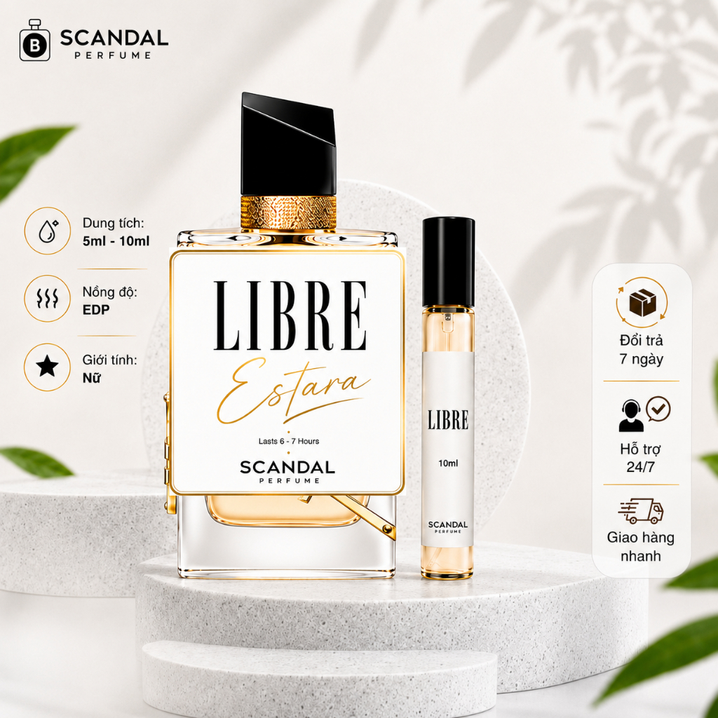 Nước Hoa Nữ ESTARA LIBRE nồng độ EDP Sang Trọng, Gợi Cảm scandal- perfume