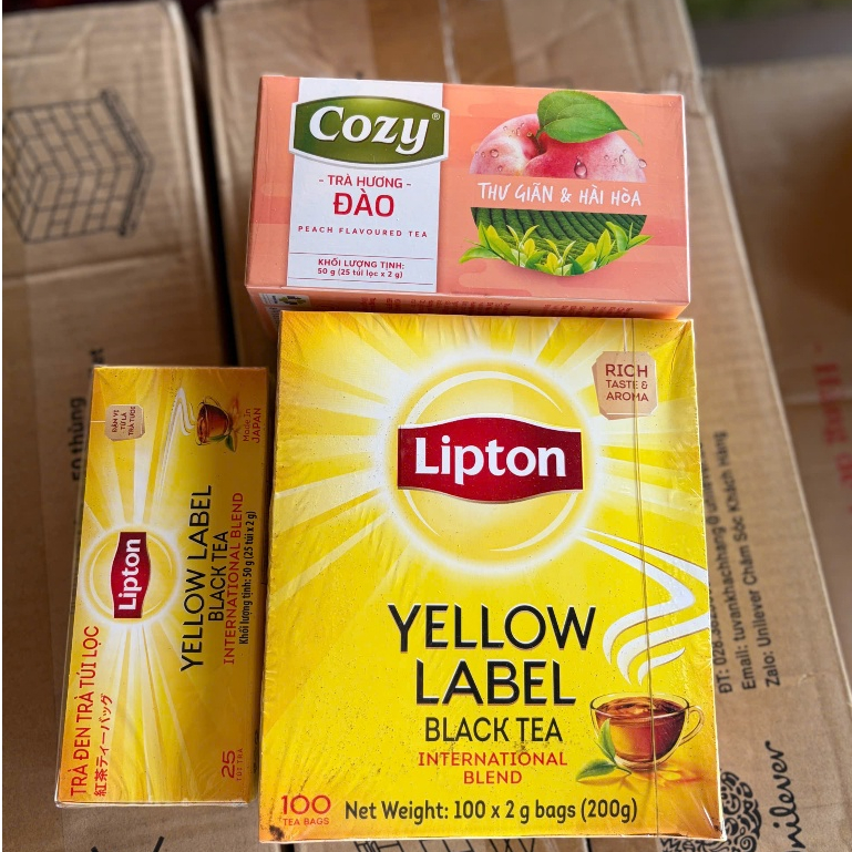 Trà Túi Lọc Lipton / Cozy Hương Đào