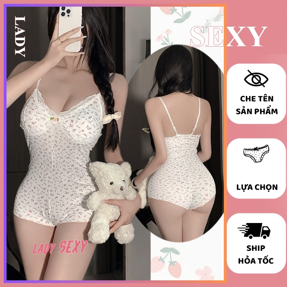 Bộ Đồ Ngủ Jumsuit DN113 Thiết Kế 2 dây Liền Thân Cotton Co Giãn Thoải Mái Tôn Dáng Gợi Cảm