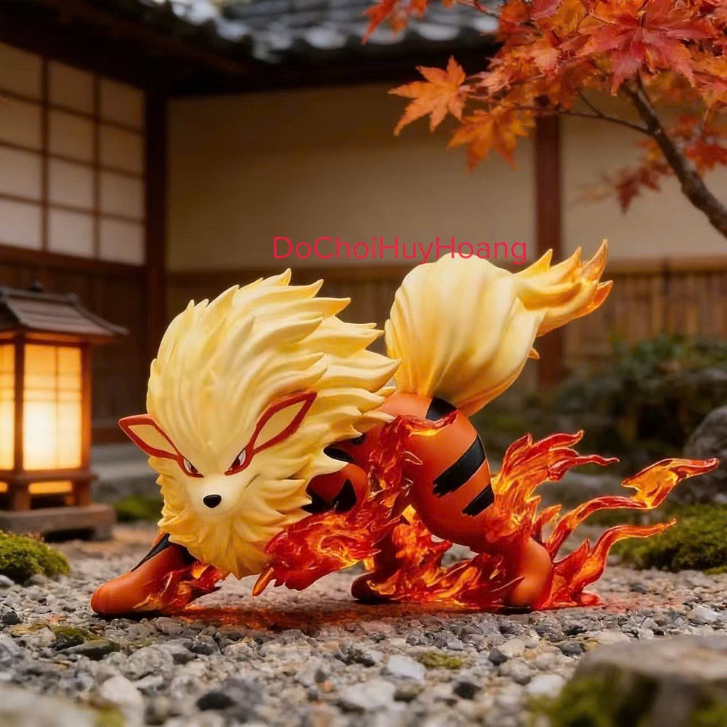 Mô Hình tượng nhân vật Growlithe Arcanine 10cm