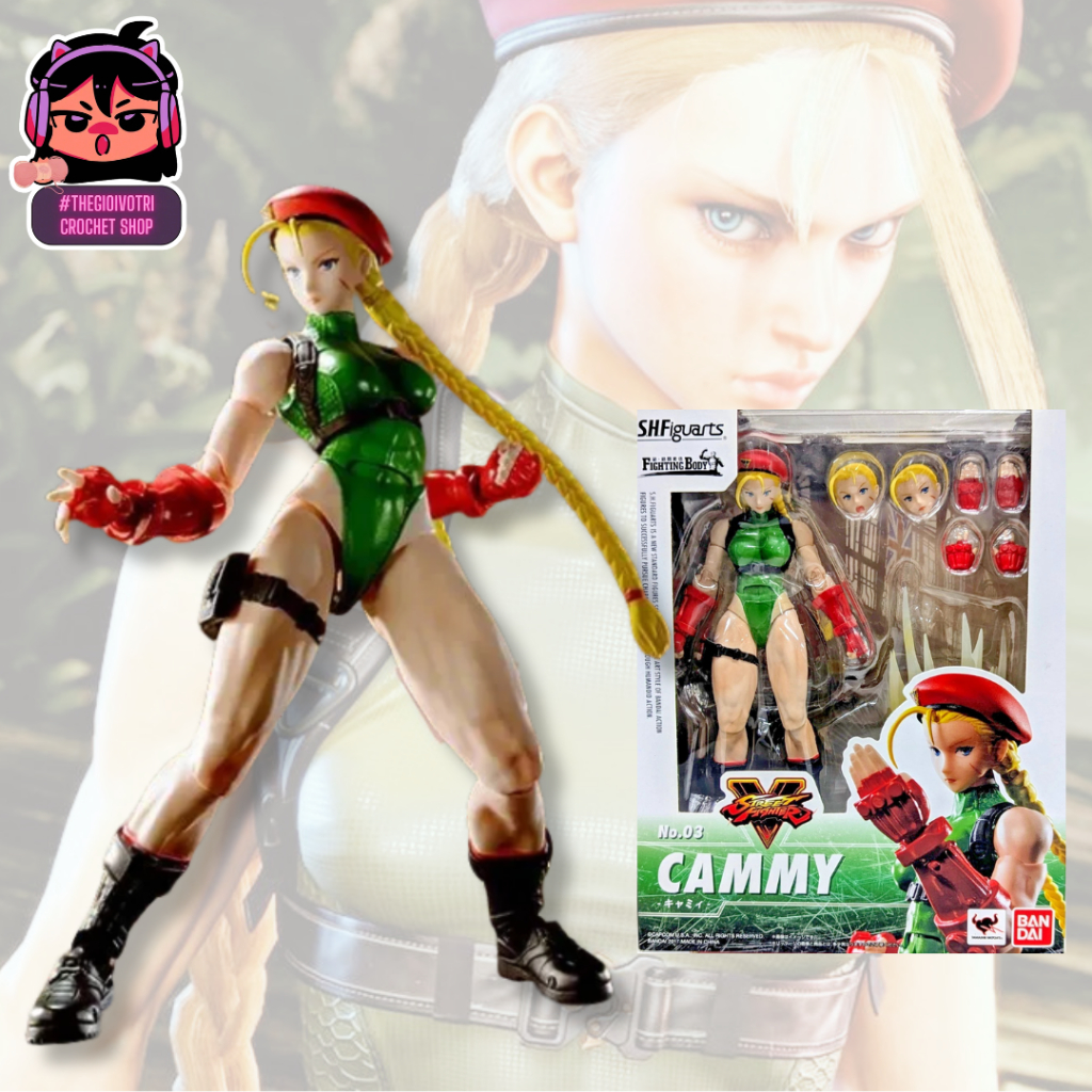 SHF BANDAI (AUTHENTIC) HIGH QUALITY ACTION FIGURE "CAMMY - STREET FIGTER" (2ND - FULLBOX)