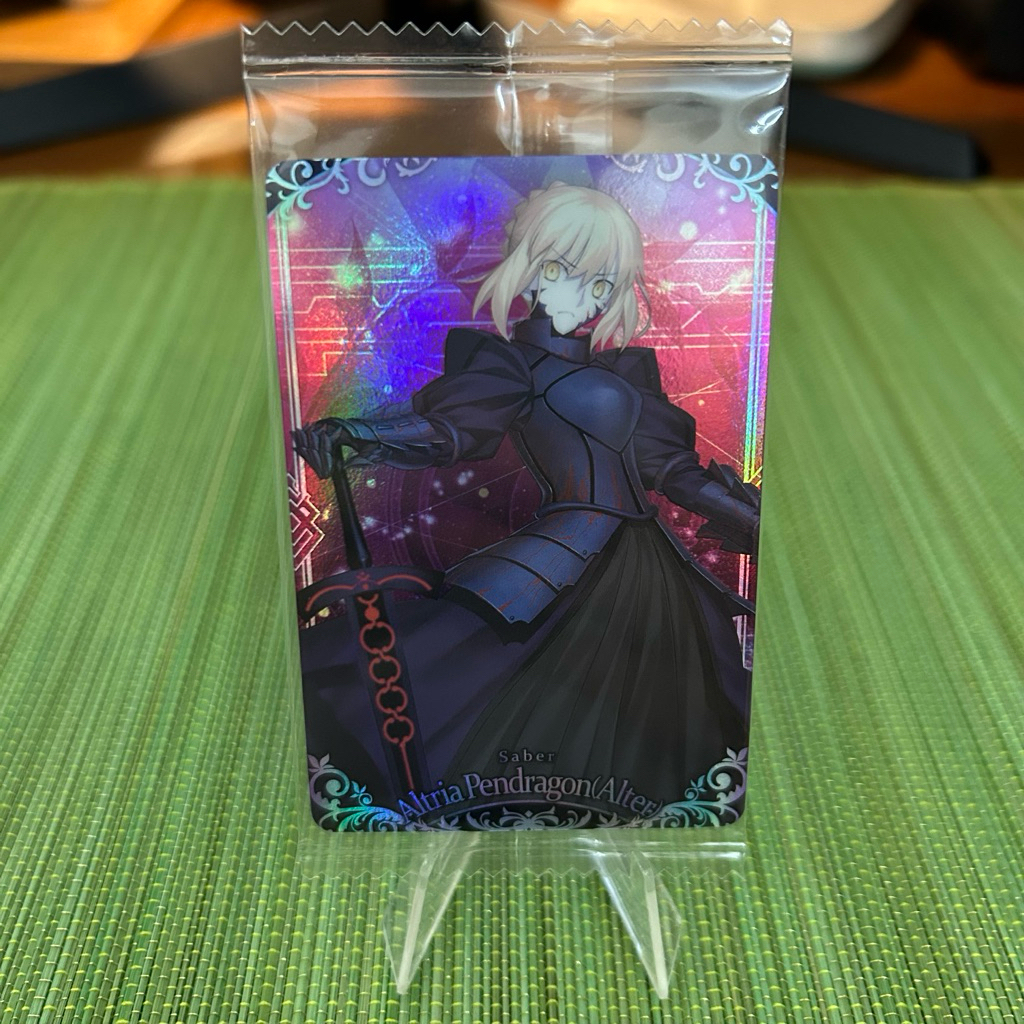 Thẻ metal wafer FGO SP Saber Altria Pendragon ( Alter )