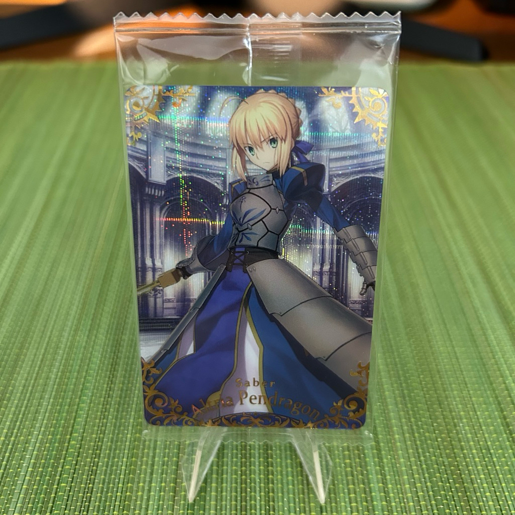 Thẻ metal wafer FGO ST Saber Altria Pendragon