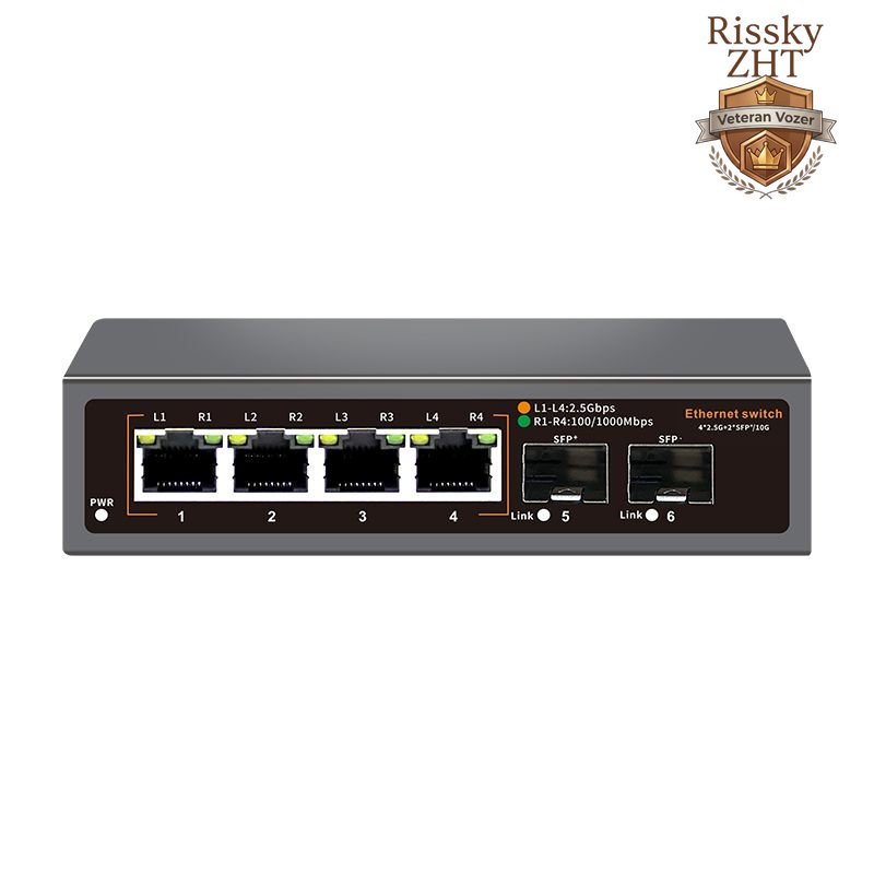 Bộ chia mạng Switch 2.5Gbps 4port 5port 8port 2.5Gbps + 2Port SFP+10Gbps