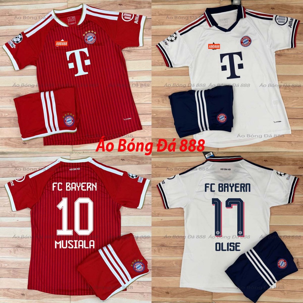 Áo Bóng Đá CLB Bayern Munich, Áo Đá Banh Bayern 2026 - Chuẩn Mẫu Thi Đấu -Vải Polyester Thái Cao Cấp