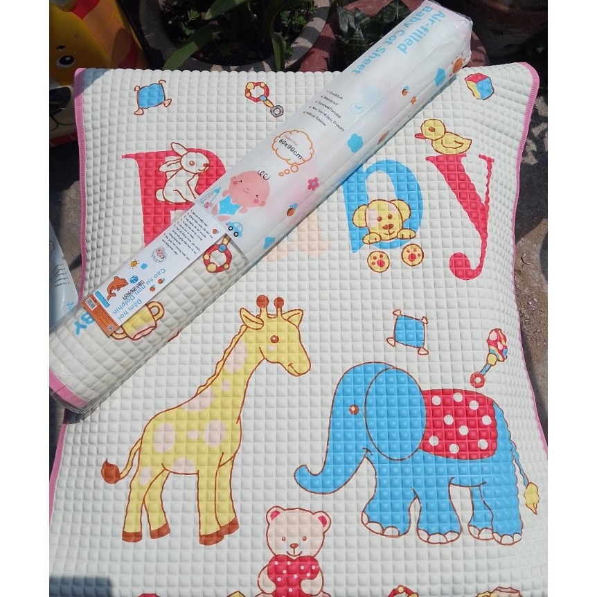 [ CHÍNH HÃNG ] Tấm Lót Cao Su Chống Thấm Cho Bé Dolphin-  Kareal -Cuddles ( 60x90cm )- Nệm Nước