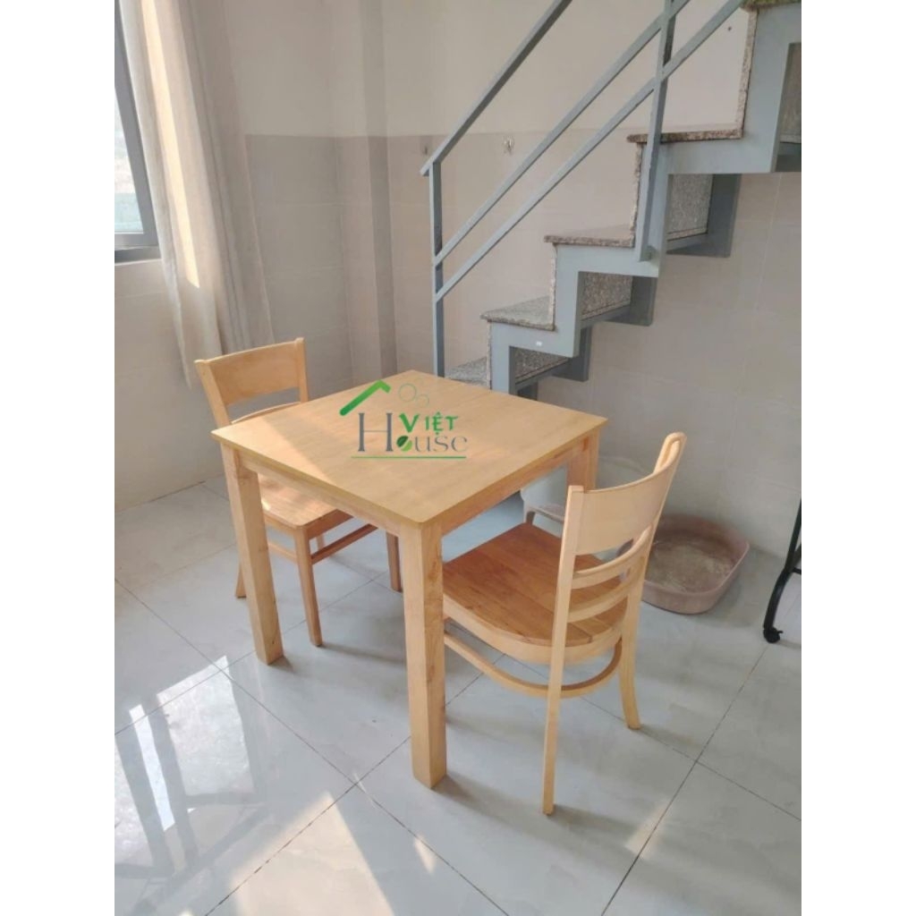 Bàn ăn 2 ghế mặt gỗ Việt House (Free ship 1số kV nt HCM cũ, Dĩ Án, Biên Hoà)