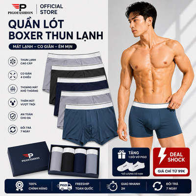 Quần lót boxer nam lưng thun SPMQLBX02 PigoFashion