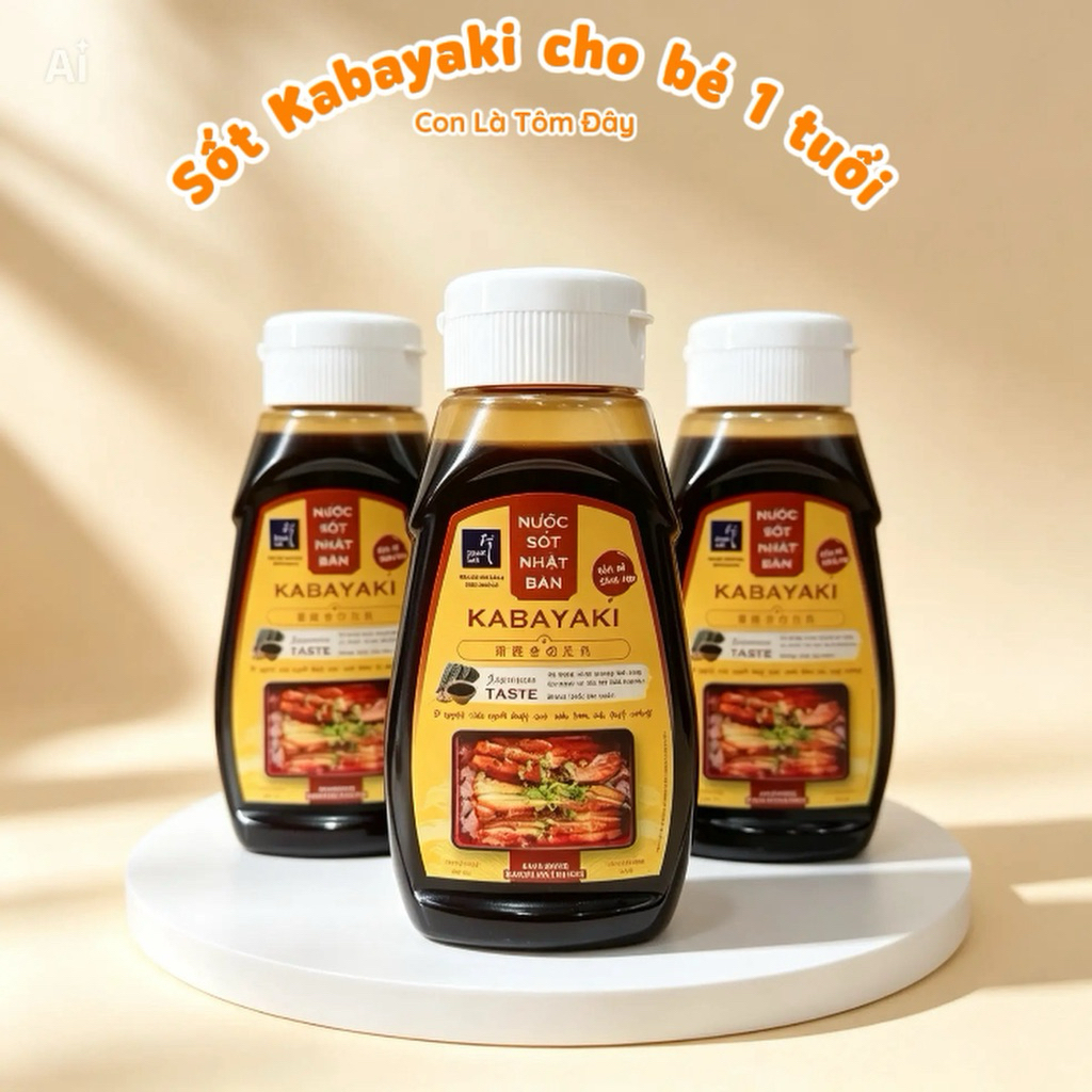 Sốt Kabayaki - chuẩn vị  nướng Nhật Bản truyền thông dùng cho gia đình và bé Trên 1 tuổi