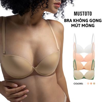 Áo Lót Nữ Mustoto Kaia Mút Mỏng Không Gọng Nâng Ngực Siêu Thoải Mái Thoáng Mát (MA36)