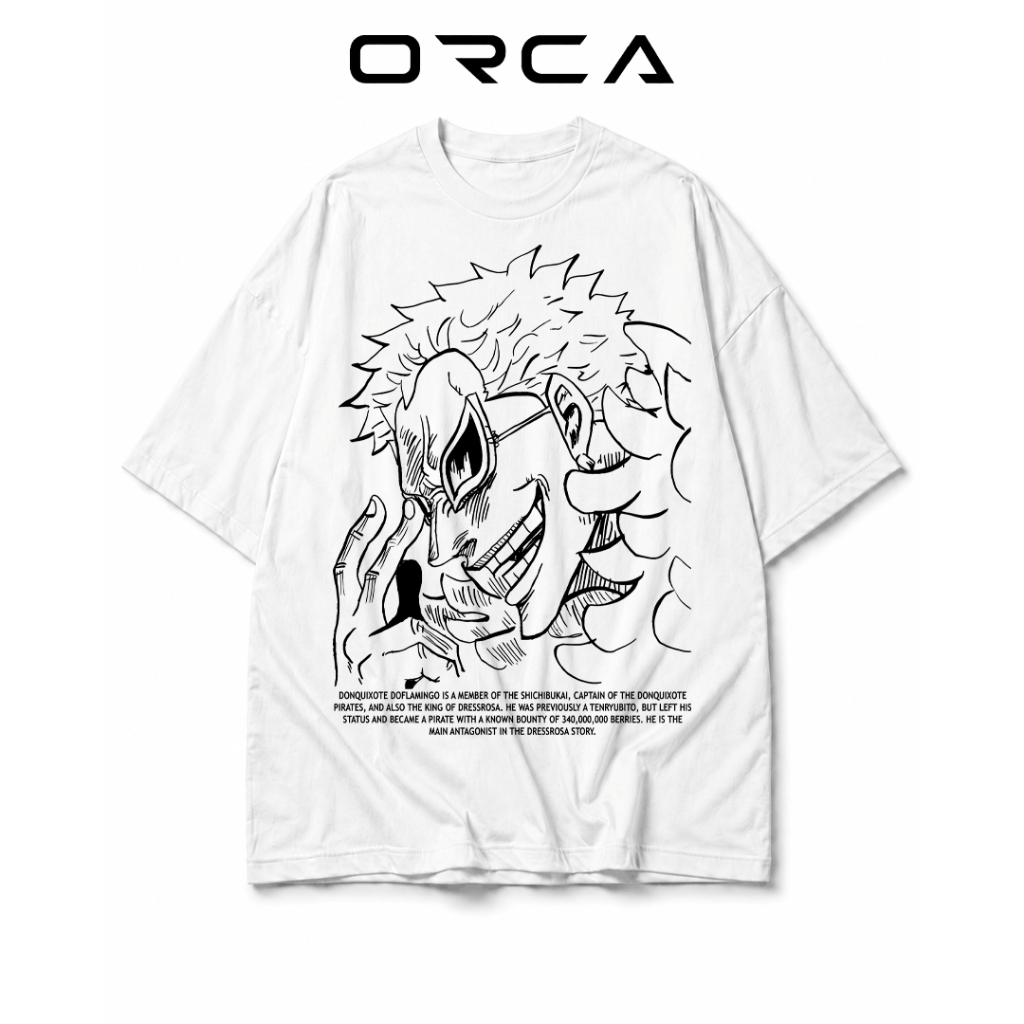 Áo thun Orca in hình Donquixote Doflamingo One Piece - Vải Cotton cao cấp - ORCA1359