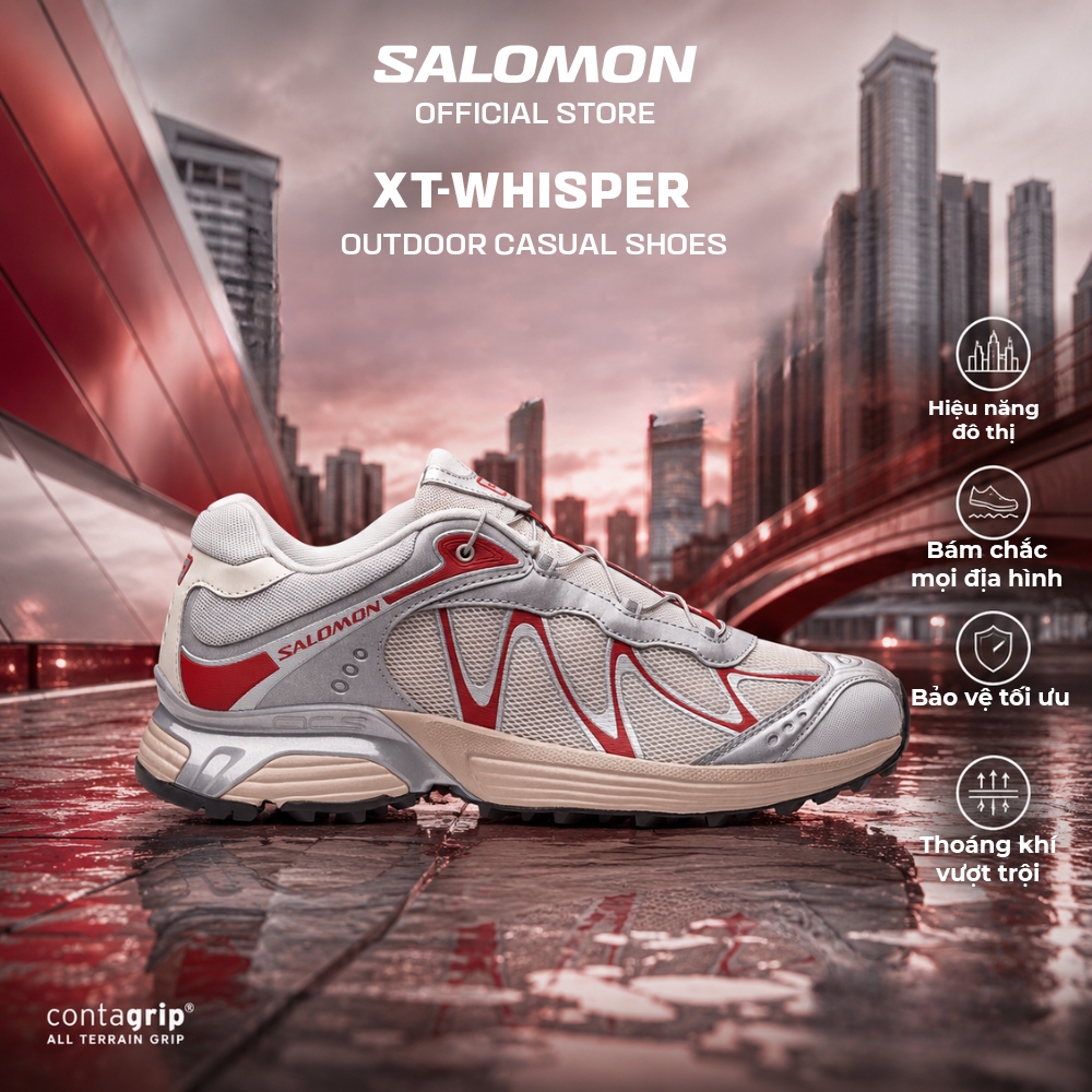 Salomon XT-Whisper Giày Thể Thao Nam Nữ Unisex Almond Milk/Ftw Silver L49219100