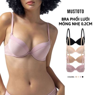Áo Lót Nữ Mustoto Bra Mút Mỏng 0,2cm Có Gọng Nâng (MA43)