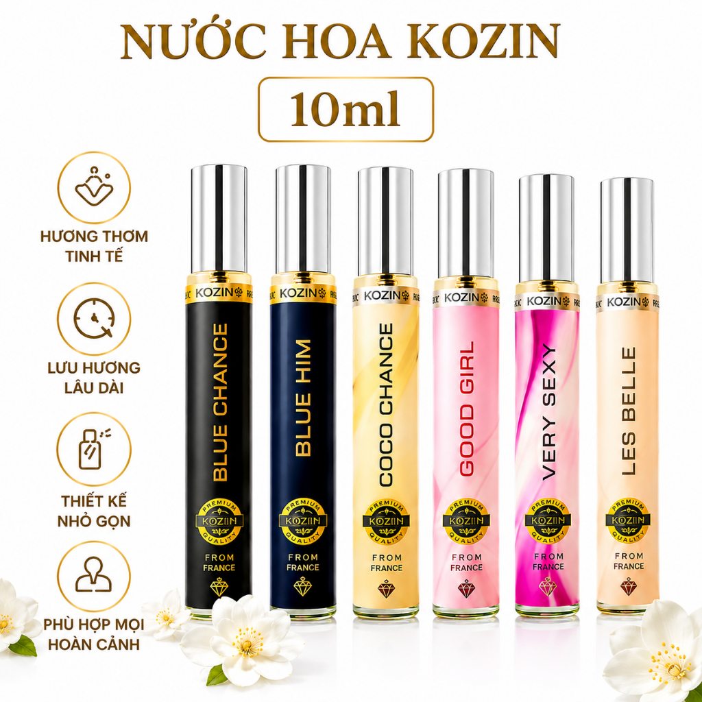 Nước Hoa Chiết Kozin 10ml (Very Sexy, Good Girl, Blue Him...)