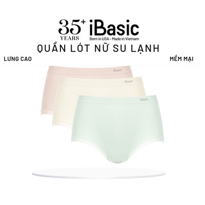 Combo 3 Quần lót nữ iBasic su phối lưới lưng cao phom hipster PANW214