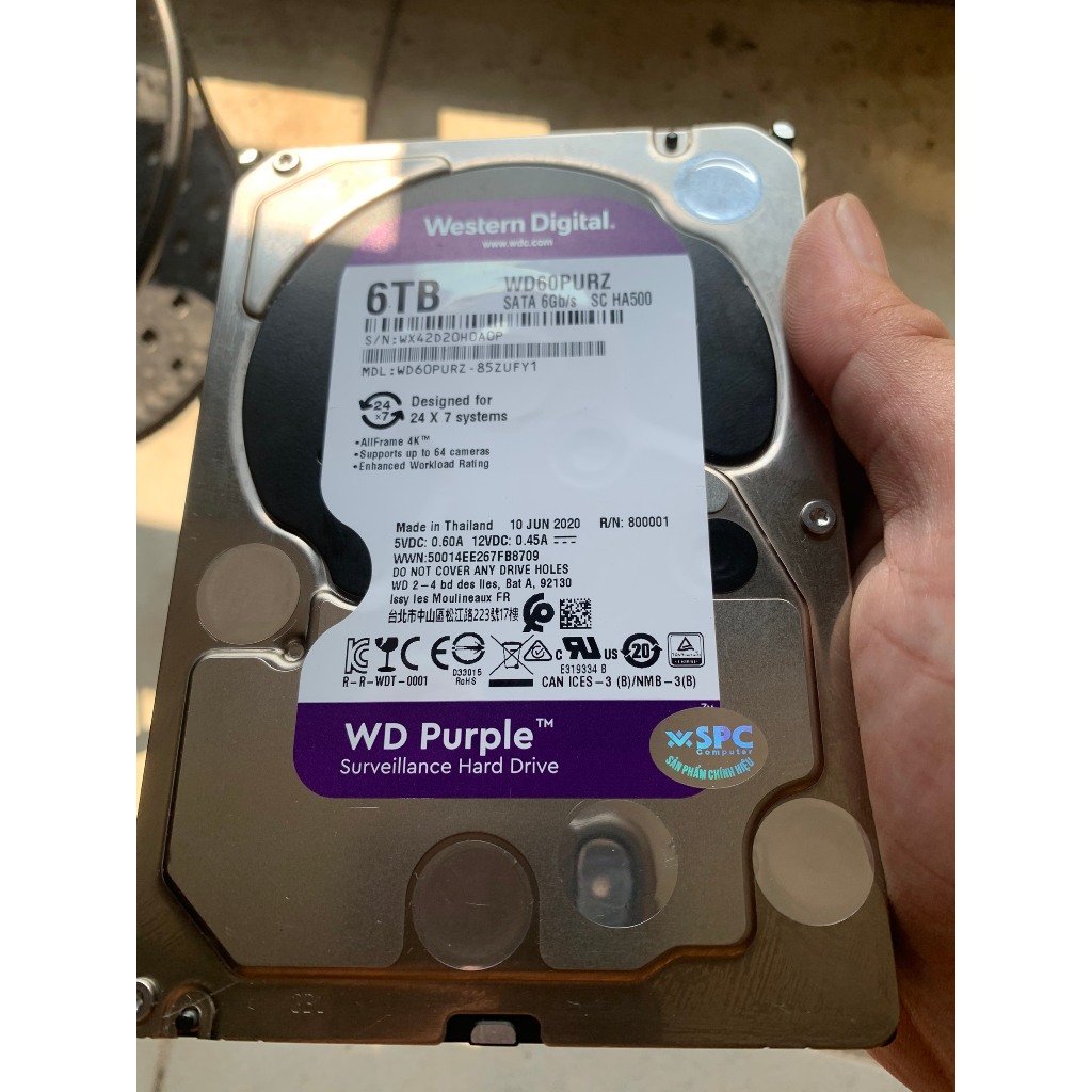Ổ Cứng 6TB chính hãng WD bóc máy