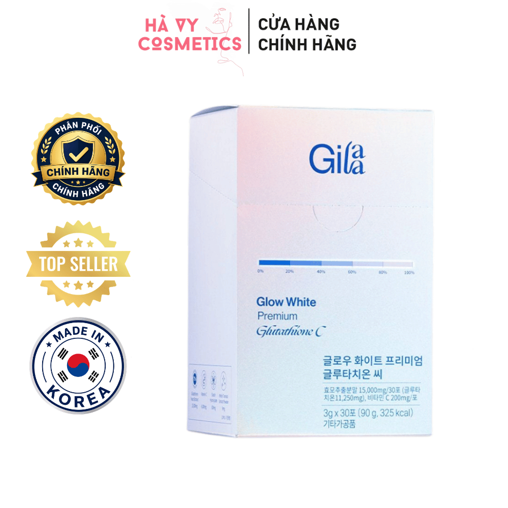 Bột Ngậm Trắng Da Toàn Thân Gilaa Glutathione C