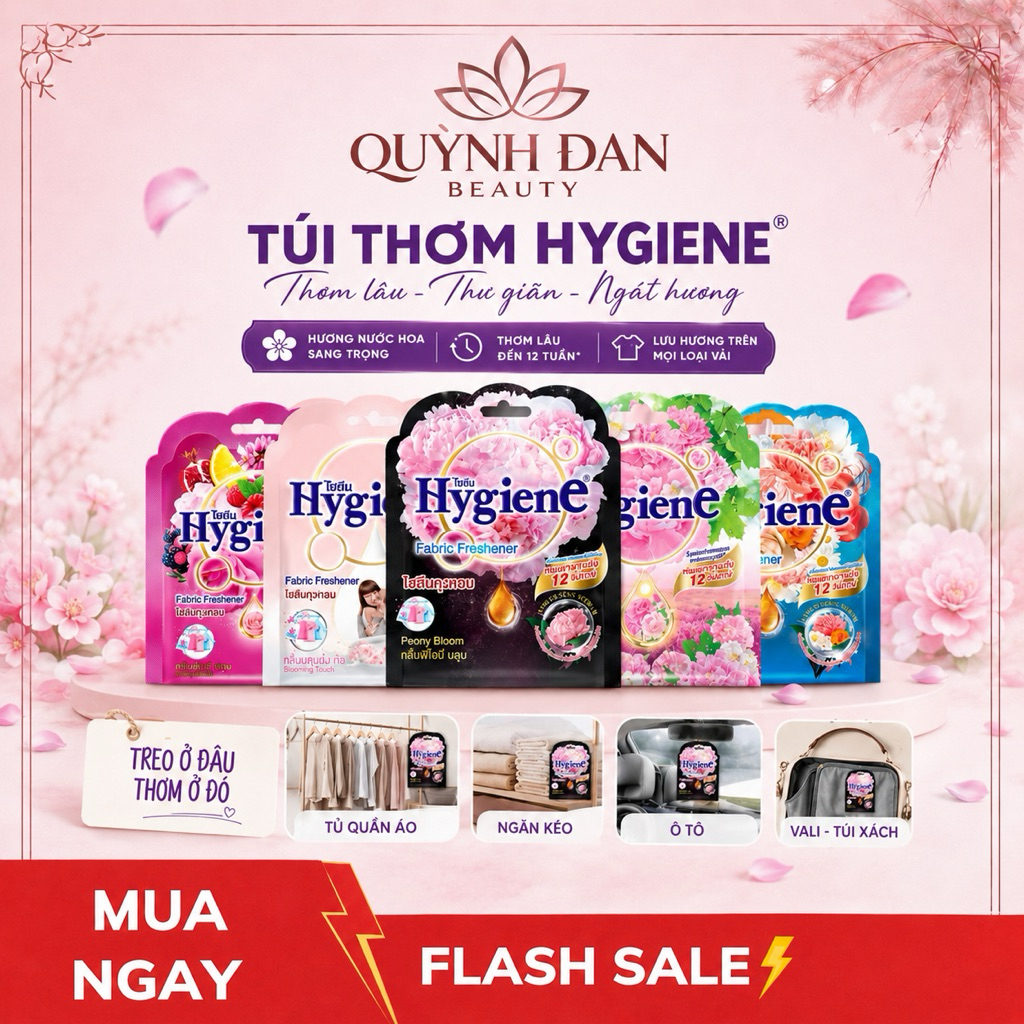 Túi Thơm Hygiene, túi thơm để tủ quần áo, túi thơm phòng 8g