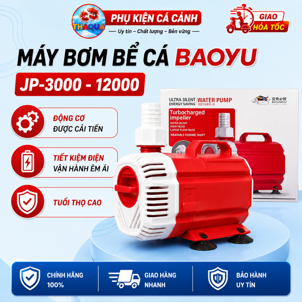 Máy Bơm Bể Cá Baoyu JP-3000-4000-5000-7000-8000-10000-12000