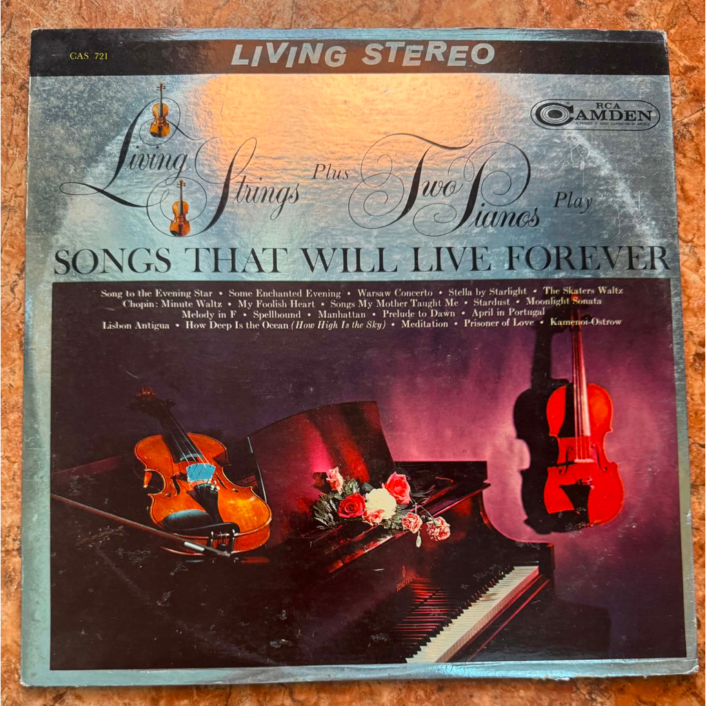 ĐĨA THAN - Living Strings Plus Two Pianos Play Songs That Will Live Forever  Living Strings (Dàn nhạ