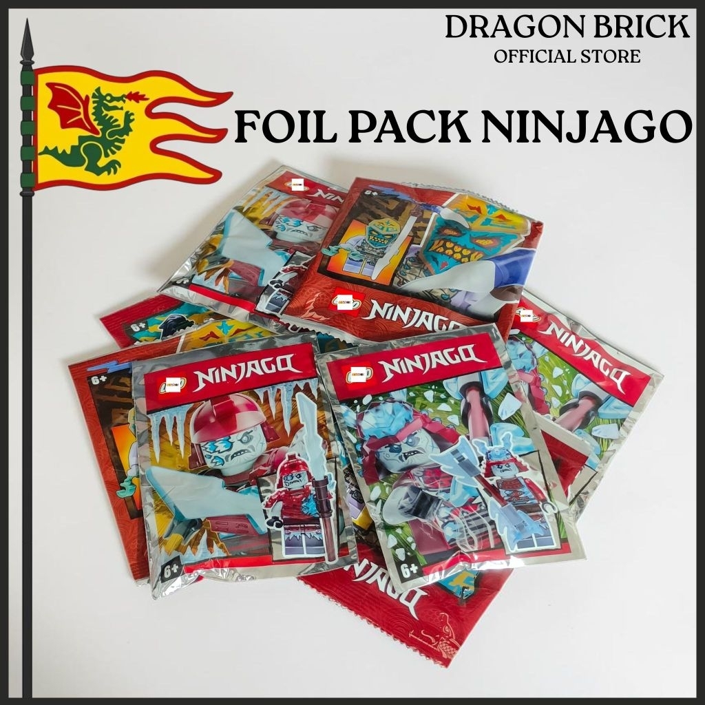 [Ninjago Foil Pack] Đồ chơi lắp ráp Đan Mạch - Túi nhân vật Ninjago Overlord, Samurai, Thunder, ...