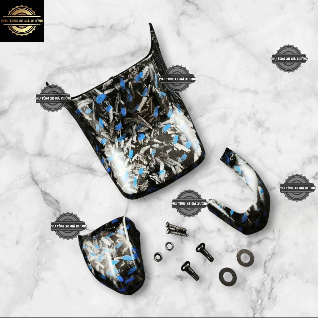 [CARBON FIBER Vân Đá] [Kèm Ốc Gắn] Ốp Dè Sau + Xi Nhan Trước Dream 100cc 110cc, Dream Lùn, Dream Thá