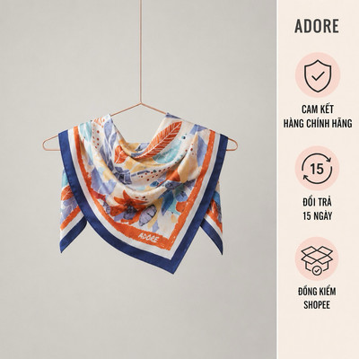 [ ADORE ] Khăn lụa size nhỡ 75cm x 75cm