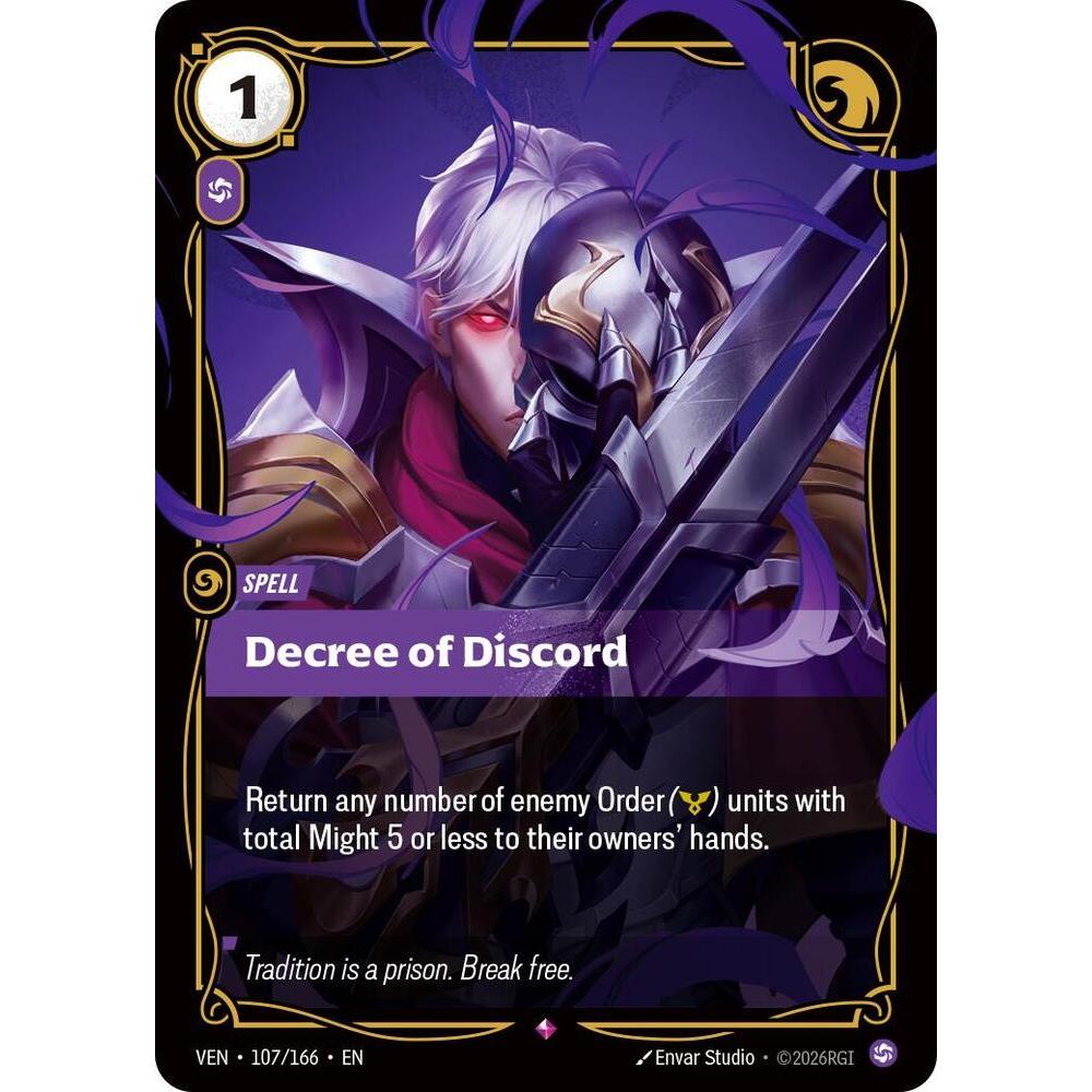 Thẻ Bài Riftbound VEN-107/166 - Decree of Discord - Spell - Rare