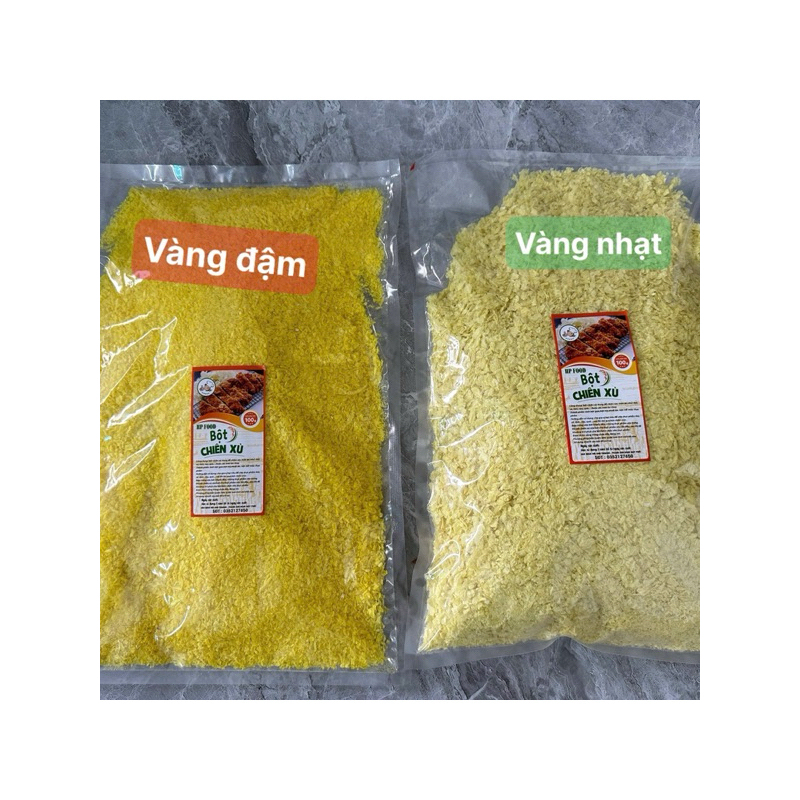 1kg bột chiên xù vàng_đa năng tiện lợi-dễ dàng chế biến_mầu vàng đẹp mắt