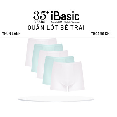 Combo 5 Quần lót bé trai iBasic thun lạnh phom trunk PANB034