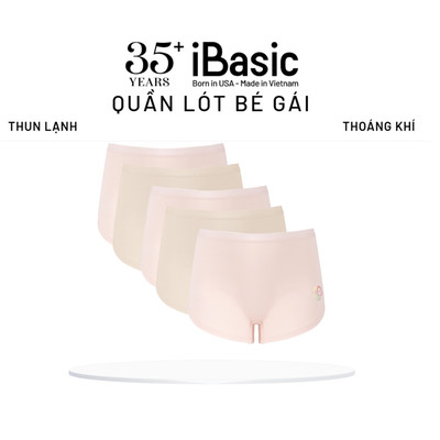Combo 5 Quần lót bé gái iBasic thun lạnh thoáng khí dạng đùi PANG030