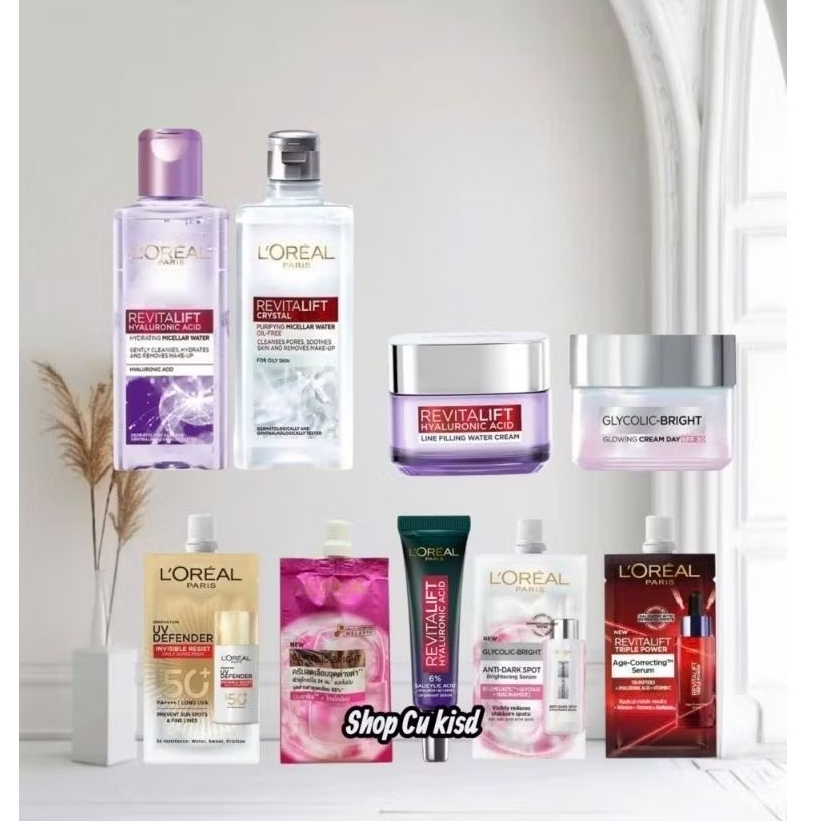 [COMBO 2] Kem chống nắng Loreal - Serum Loreal giảm mụn, nhỏ lỗ - Serum Loreal mờ thâm nám - Serum L