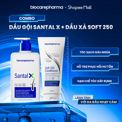 Combo Gội Xả dành riêng cho tóc gàu phiên bản mới Biocarepharma