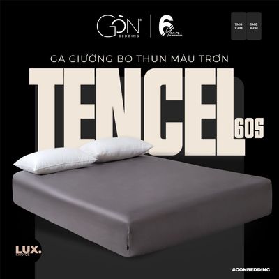[SPV] Ga Giường Bo Thun Gòn Bedding Lụa Tencel 60s Cao Cấp Màu Trơn 1m6x2m | 1m8x2m [Nệm 10 - 20cm]